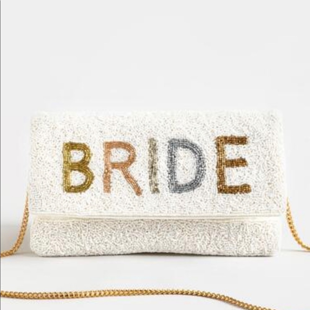 ❌SOLD❌ Brand New Bride Beaded Clutch